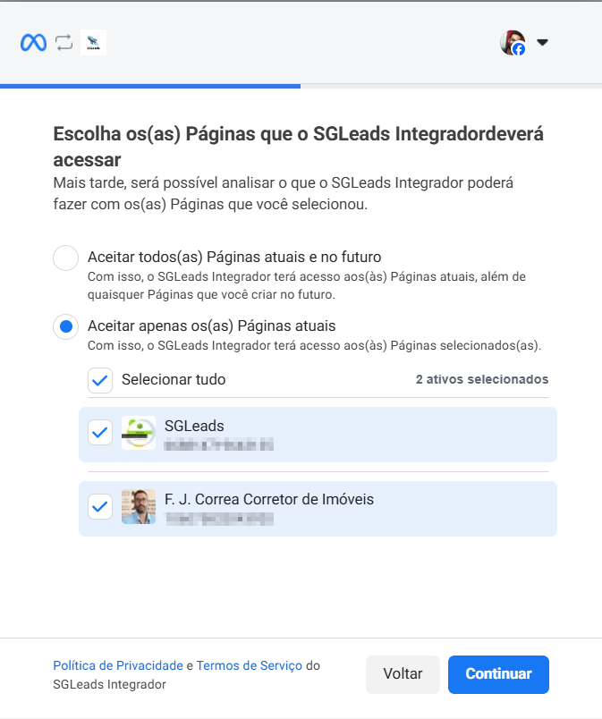 Integração com Facebook
